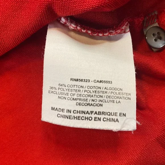 Nike Tiger Woods Collection Polo Red Medium M 2011 US Open Congressional - Picture 6 of 8